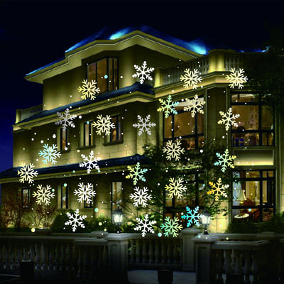 Proiector Laser Snow Flower, imita fulgii de zapada, RGB
