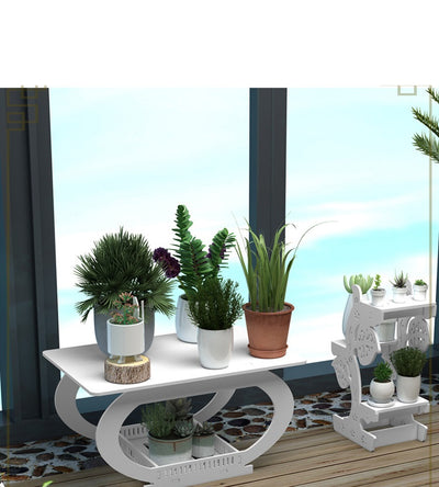 Masuta decorativa living din pvc alba 60 x 40 x 30 cm