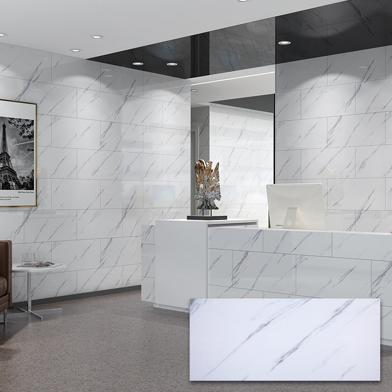 Placa autoadeziva pentru pardoseala sau perete tip marmura, impermeabila, 60x30cm