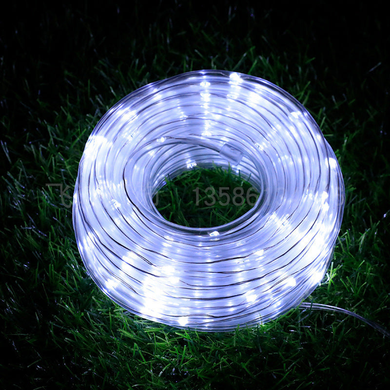 Ghirlanda luminoasa solara tip furtun cu LED, 12, 22 sau 50 metri