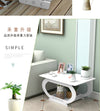 Masuta decorativa living din pvc alba 60 x 40 x 30 cm