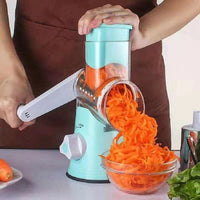Razatoare manuala pentru legume Tabletop Drum Grater, 3 lame interschimbabile - imagine 10