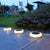 Set 4 bucati lampa solara LED pentru gradina, alb cald