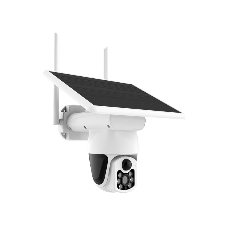 Camera de supraveghere wireless cu panou solar, 3MP, 1080p, WiFi/4G, aplicatie Tuya