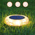 Set 4 bucati lampa solara LED pentru gradina, alb cald