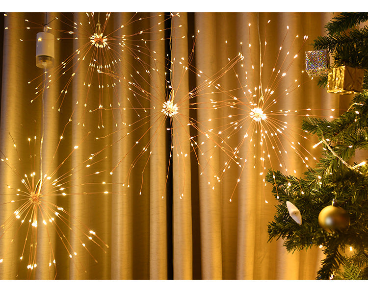 Instalatie tip papadie, cu 150 LED si telecomanda