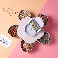 Cutie pentru bomboane  in forma de floare, cu compartiment rotativ, 1 nivel - imagine 5