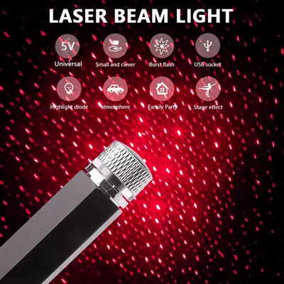 Proiector laser cu cer de noapte USB verde