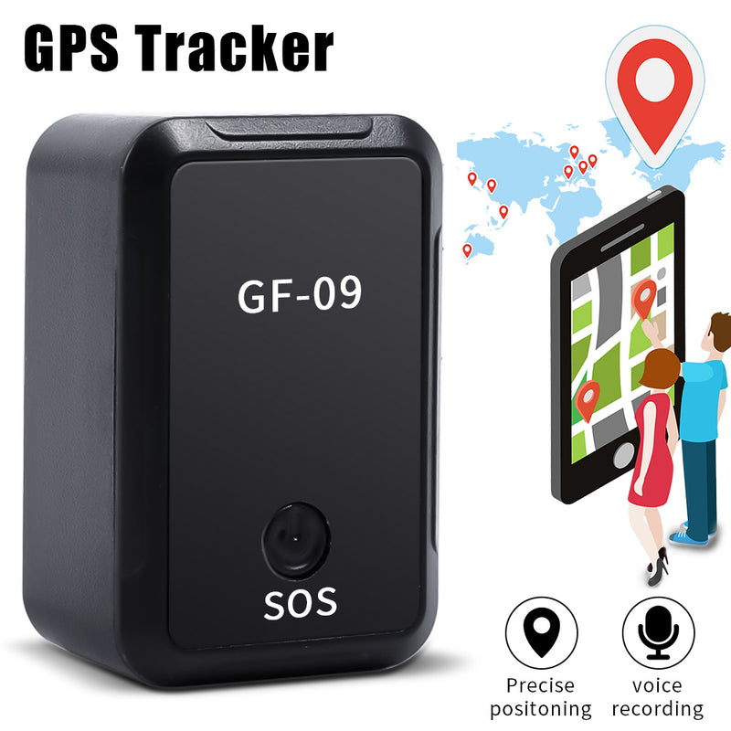 Mini GPS Tracker GF-09, Localizare GPS WiFi si LBS, Microfon, MicroSD, SIM GPRS si MMS, Negru