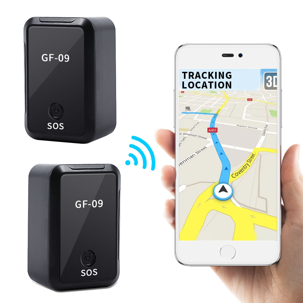 Mini GPS Tracker GF-09, Localizare GPS WiFi si LBS, Microfon, MicroSD, SIM GPRS si MMS, Negru