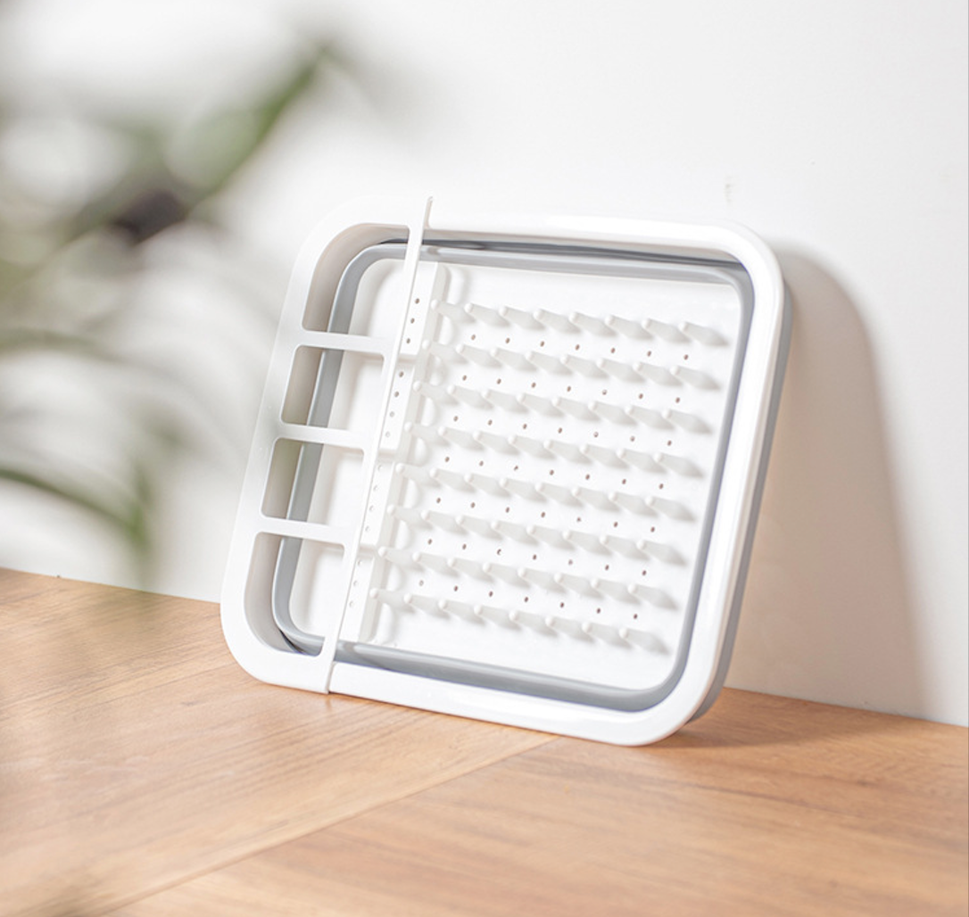 Uscator pliabil pentru vase si tacamuri, 38 x 32 x 7 cm