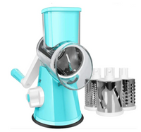 Razatoare manuala pentru legume Tabletop Drum Grater, 3 lame interschimbabile - imagine 2