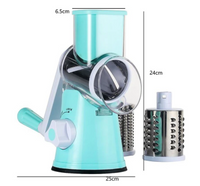 Razatoare manuala pentru legume Tabletop Drum Grater, 3 lame interschimbabile - imagine 5