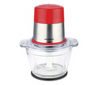 Tocator Heinner 300W, lame inox, bol sticla 1.2 L, 2 Viteze, Rosu