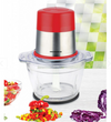 Tocator Heinner 300W, lame inox, bol sticla 1.2 L, 2 Viteze, Rosu