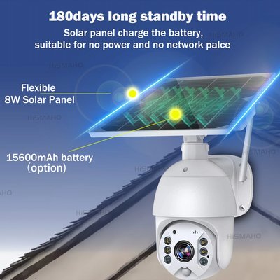 Camera de supraveghere wireless cu panou solar, 1080p, WiFi/4G, 355°, infrarosu
