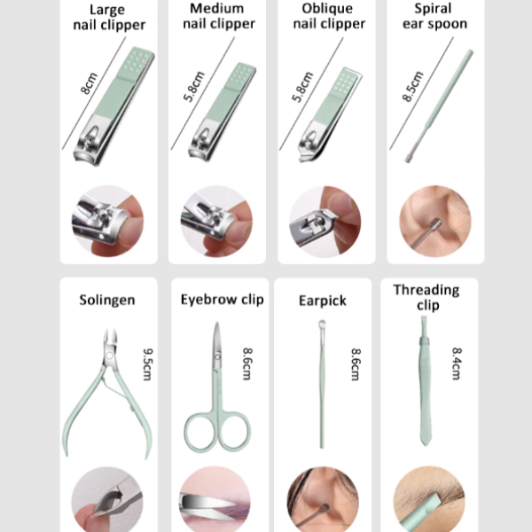 Trusa manichiura/pedichiura profesionala 12 piese