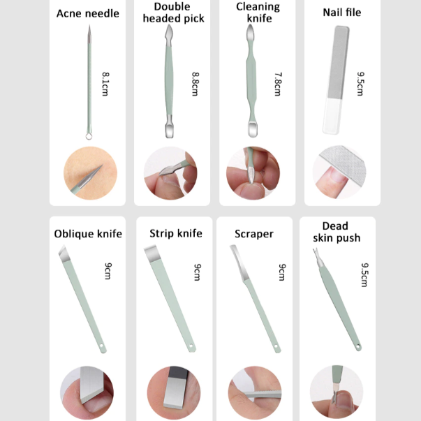 Trusa manichiura/pedichiura profesionala 12 piese