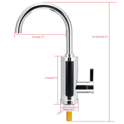 Robinet electric instant, cu display si rotire 360 grade, RX-011-1