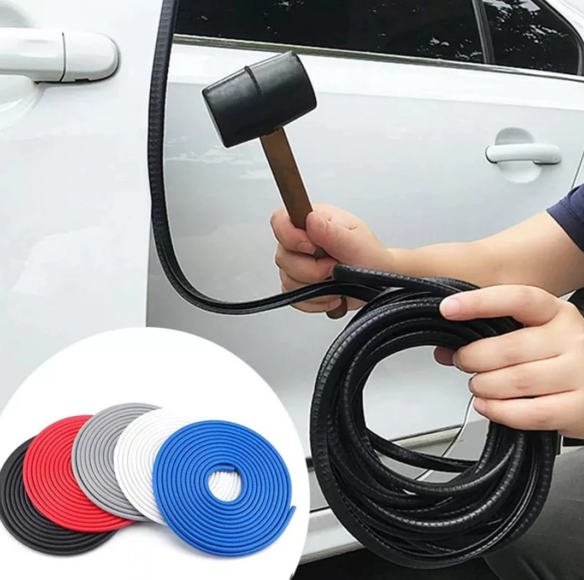 Banda (cheder) de protectie auto pentru usi, 5 m