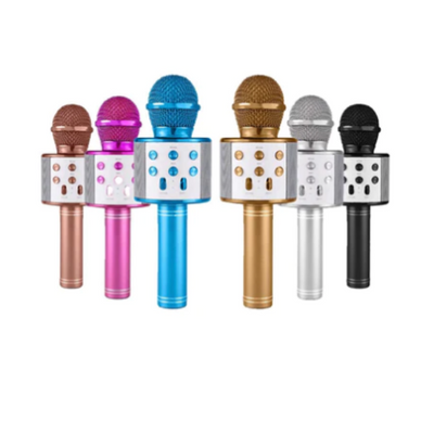 Microfon wireless pentru karaoke, cu bluetooth