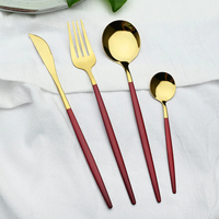 Set tacamuri 24 piese stil portughez, otel inoxidabil - imagine 7