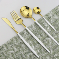 Set tacamuri 24 piese stil portughez, otel inoxidabil - imagine 3