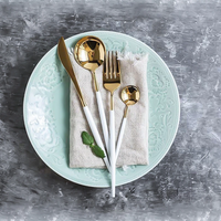 Set tacamuri 24 piese stil portughez, otel inoxidabil - imagine 10