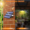 Set panou solar cu 4 becuri LED cu aplica, telecomanda, 50W