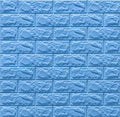 Tapet 3D caramizi albastre, auto-adeziv pentru interior, 70 x 77 cm