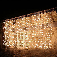 Instalatie Craciun perdea interior/exterior LED, diverse marimi si culori - imagine 5