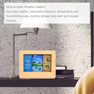 Statie meteo wireless cu senzor extern, LCD color, alarma, calendar, fazele lunii