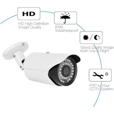 Sistem de supraveghere CCTV FULL HD, Kit DVR cu 4 camere exterior / interior din metal