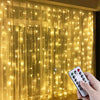 Instalatie tip perdea cu fir de cupru si telecomanda pentru interior