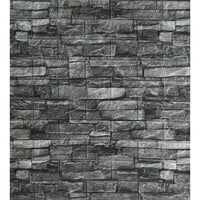 Tapet 3D piatra gri, auto-adeziv pentru interior, 70 x 77 cm - imagine 3
