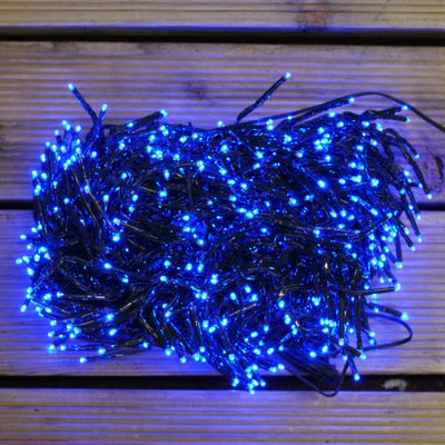 Instalatie Craciun liniara tip cluster, interior-exterior, 540 led, 11m, diverse culori