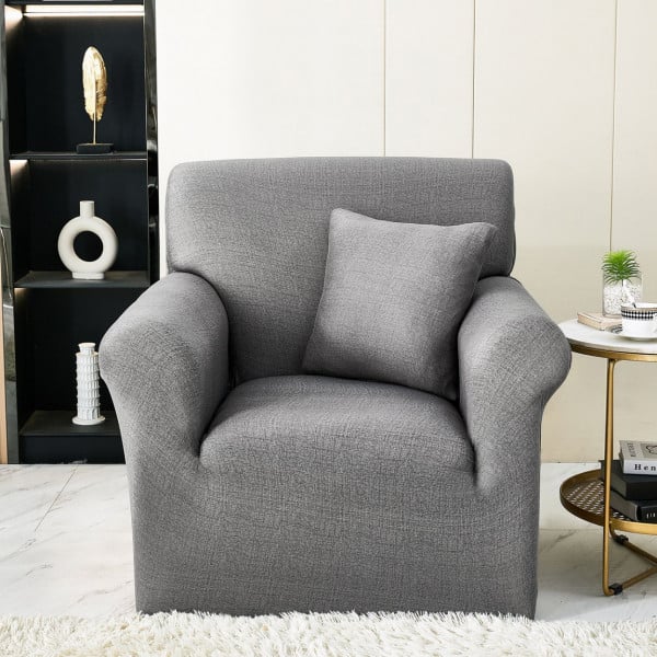 Husa fotoliu din bumbac elastic 90-140 cm