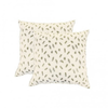 Set 2 perne din puf de gasca cu invelis din bumbac 70 x 70 cm - Tenq.ro