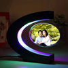 Rama foto plutitoare care leviteaza cu suport luminat colorat