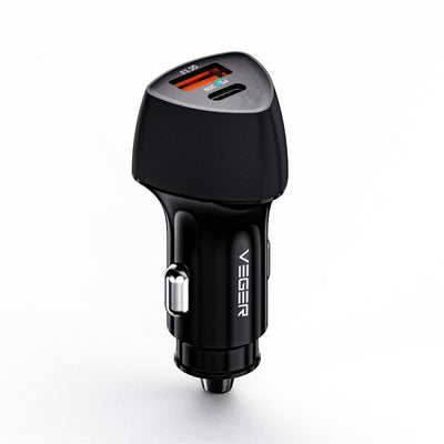 Incarcator auto, Fast Charge, Dual USB si USB-C 38W