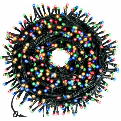 Instalatie de Craciun, tip liniara, pentru exterior, 500 led-uri, 50m, diverse culori