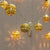 Instalatie globuri aurii Craciun, 20 LED-uri cu lumina alb cald, 3 m, interconectabil