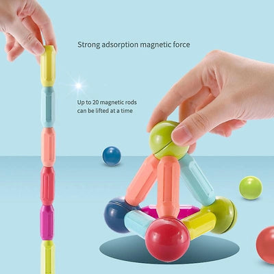 Joc creativ, constructii magnetice sticks building 36 de piese