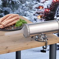 Masina din inox pentru umplut carnati, 3 palnii incluse - imagine 3