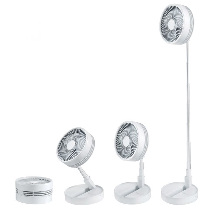 RESIGILAT - Ventilator portabil și telescopic cu acumulator si incarcare USB