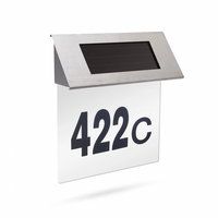 Numar de casa din inox, cu iluminare LED si alimentare solara - imagine 4