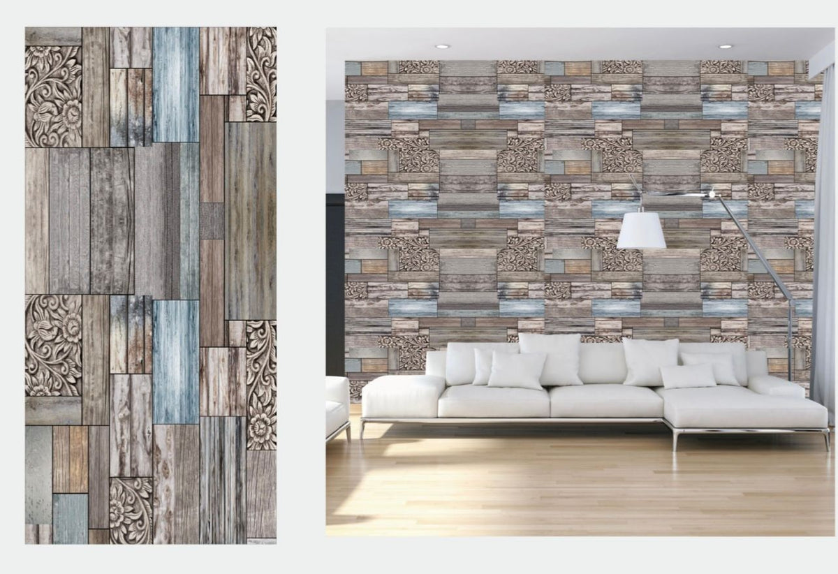 Placa autoadeziva pentru pardoseala sau perete tip marmura, impermeabila, 60x30cm