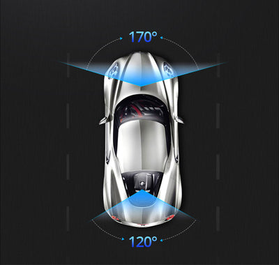 Oglinda retrovizoare 4.5 inch cu camera HD 1080P, DVR auto, cu microfon si difuzor incorporate + camera suplimentara marsarier