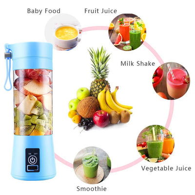 Blender smoothie maker, portabil cu incarcare USB functie de baterie externa