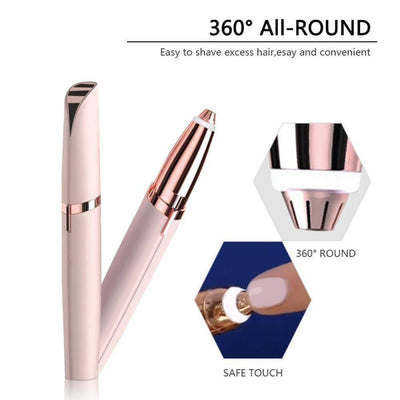 Epilator trimmer pentru sprancene cu precizie inalta tip stilou, Flawless Brows
